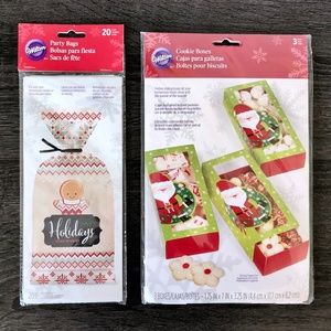 WILTON Christmas/ Holiday Cookie Boxes and Bags
